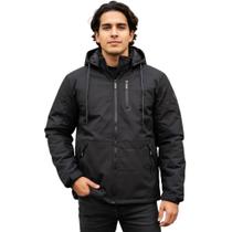 Jaqueta Masculina Gangster Outdoor Com Capuz E Zíper