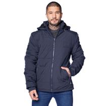 Jaqueta Masculina Gangster Puffer Capuz Marinho