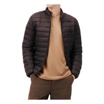 Jaqueta Masculina Hering ML Puffer Matelassê Marrom KTMZHLHS
