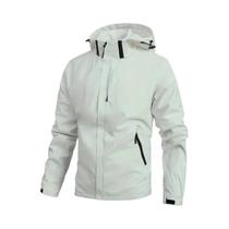 Jaqueta Masculina Impermeável Com Capuz, Corta-Vento, Zíper Completo, Leve, Softshell, Para Jaqueta Masculina Impermeável Com Capuz, Corta-Vento, Zíper Completo, Leve, Softshell, Para
