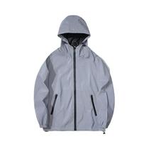 Jaqueta Masculina Impermeável Com Capuz, Refletiva Noturna, Tecido Duplo, Estilo Hip Hop Para Dança Jaqueta Masculina Impermeável Com Capuz, Refletiva Noturna, Tecido Duplo, Estilo Hip Hop Para Dança