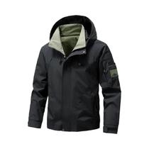 Jaqueta Masculina Impermeável Com Capuz Softshell Leve Corta-Vento Para Caminhada Camping Primavera