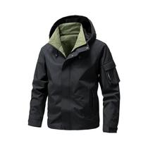 Jaqueta Masculina Impermeável Com Capuz, Softshell Leve Para Caminhadas E Camping Na Primavera E