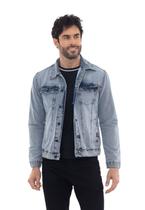 Jaqueta Masculina Jeans Casual Casaco Básico Homem Classico