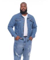 Jaqueta Masculina Jeans Plus Size Super Stone Razon Jeans 100% algodão