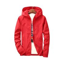 Jaqueta Masculina Juvenil Com Capuz E Zíper, Moda Casual Fina De Cor Sólida Estilo Coreano Para