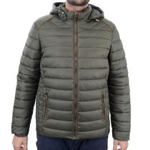 Jaqueta Masculina Mochine Nylon Verde Militar - JMNI83910 Jaqueta Masculina Mochine Nylon Verde Militar - JMNI83910