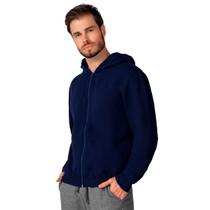 Jaqueta Masculina Moletom Básica Marinho