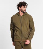 Jaqueta Masculina Moletom Peluciado Diametro Verde