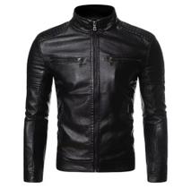 jaqueta masculina Moto Moderna Preta -GG