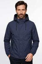 Jaqueta masculina nylon com capuz removível 69414 -