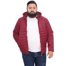 Jaqueta Masculina Nylon Forrada Pelúcia Plus Size Beto - Red Nose