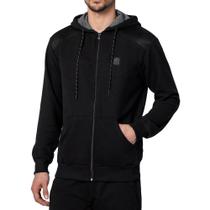 Jaqueta Masculina Olho Fatal Moletom Preta - 401243