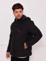 Jaqueta Masculina Peluciada Sarja Super Quente Inverno Intenso Frio Jaqueta Masculina Peluciada Sarja Super Quente Inverno Intenso Frio