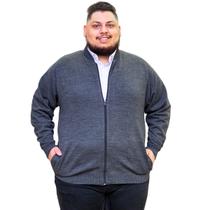 Jaqueta Masculina Plus Size G5 E G6 De Inverno Com Zíper