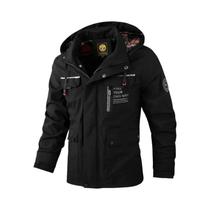 Jaqueta Masculina plus Size Impermeável Para Atividades Ao Ar Livre, Estilo Casual, Quente E Jaqueta Masculina plus Size Impermeável Para Atividades Ao Ar Livre, Estilo Casual, Quente E