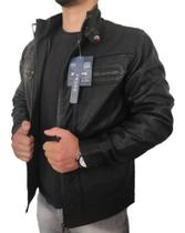 Jaqueta Masculina Preta Resistente a Vento e frio