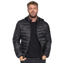 Jaqueta Masculina Puffer Bobojaco Forrada de Inverno Premium Cor:PretoTamanho:M