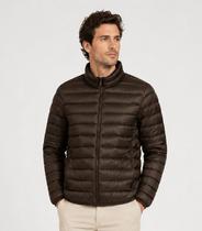 Jaqueta Masculina Puffer Em Poliamida All Free Marrom Jaqueta Masculina Puffer Em Poliamida All Free Marrom