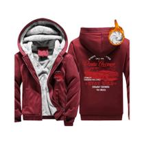Jaqueta Masculina Quente E Confortável Com Capuz Estampa De Carro De Corrida Casual Para O Inverno