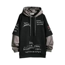 Jaqueta Masculina Retrô Com Capuz E Forro De Moletom, Estampa Coreana Hip Hop, Solta, Para Primavera Jaqueta Masculina Retrô Com Capuz E Forro De Moletom, Estampa Coreana Hip Hop, Solta, Para Primavera