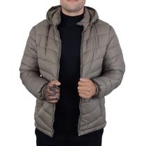 Jaqueta Masculina Safira Peluciada Marrom Claro - M501