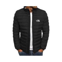 Jaqueta Masculina Slim Fit Com Gola Alta E Zíper, Moda Outono Inverno, Casaco De Negócios E Lazer - NONE