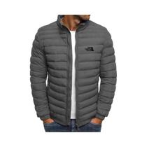 Jaqueta Masculina Slim Fit Com Gola Alta E Zíper, Moda Outono Inverno, Casaco De Negócios E Lazer