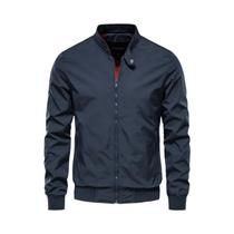 Jaqueta Masculina Slim Fit De Cor Sólida AIOPESON Casual Com Gola Alta Bomber De Alta Qualidade Para Jaqueta Masculina Slim Fit De Cor Sólida AIOPESON Casual Com Gola Alta Bomber De Alta Qualidade Para