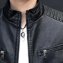 Jaqueta Masculina Slim Fit Preta Moderna Elegante