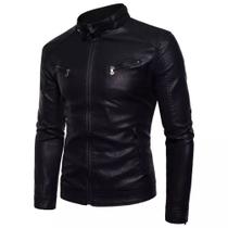 Jaqueta Masculina Slim Fit Preta Moderna Resistente