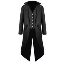 Jaqueta masculina Steampunk vintage H&ZY Gothic Jaqueta masculina Steampunk vintage H&ZY Gothic