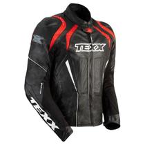 Jaqueta Masculina Texx Sniper V2 Couro Esportiva Moto Pista