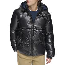 Jaqueta masculina Tommy Hilfiger acolchoada brilhante preta M