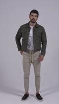 Jaqueta Masculina Trich Jeans Verde Cationizado Jaqueta Masculina Trich Jeans Verde Cationizado