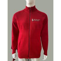 Jaqueta Masculina Tricô Inverno Estiloso Quente Ziper