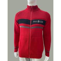 Jaqueta Masculina Tricô Inverno Estiloso Quente Ziper