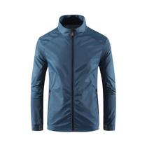 Jaqueta Masculina Ultra Leve E Respirável Com Proteção UV Para O Verão, Com Bolsos