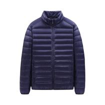 Jaqueta Masculina Ultraleve De Plumas Corta-Vento Quente Dobrável Para Caminhada, Acampamento E Jaqueta Masculina Ultraleve De Plumas Corta-Vento Quente Dobrável Para Caminhada, Acampamento E