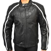 Jaqueta Masculina WXR Couro Motociclista Kroko Preto
