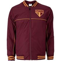 Jaqueta Masculino Bomber Casaco São Paulo Bordô Dourado Oficial SPR