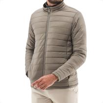 Jaqueta Masculino Puffer Matelassê Caqui Poliamida - Ogochi