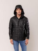 Jaqueta material sintético Forrada Capuz Removível Impermeável Neve Frio Intenso Jaqueta material sintético Forrada Capuz Removível Impermeável Neve Frio Intenso