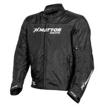 Jaqueta Mattos Racing Vista Masculina Moto Impermeável Preto