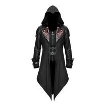 Jaqueta Medieval com Capuz para Cosplay de Assassino - 2 Cores - Estilo Edward Creed