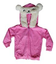 Jaqueta Menina Urso Inverno Fleece Plush Inverno