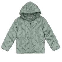 Jaqueta Menino Puffer Com Capuz Em Tafetá Carinhoso