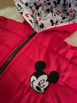 Jaqueta Mickey Infantil Puffer Forro de Fibra Outono - Inverno Menino Mickey - Blusa de frio menino