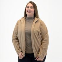 Jaqueta Mirasul Térmica Plus Size em Soft Gola Alta com Zíper Feminina Jaqueta Mirasul Térmica Plus Size em Soft Gola Alta com Zíper Feminina