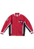 Jaqueta Mitchell & Ness Authentic Warm Up Jacket Chicago Bulls 1996-97 Vermelha